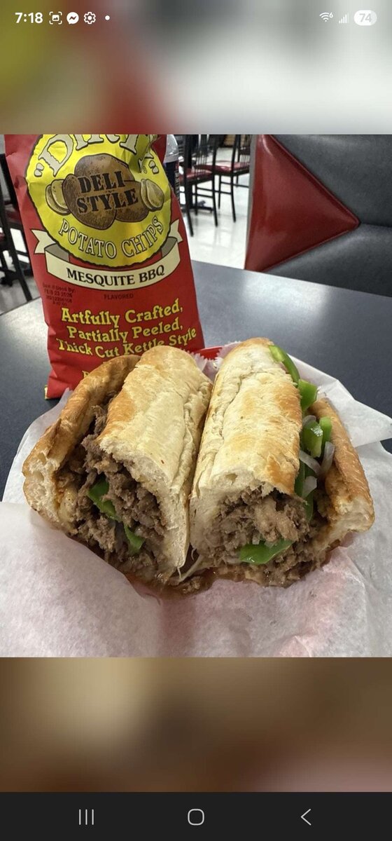 Bank St. Grinders cheesesteak